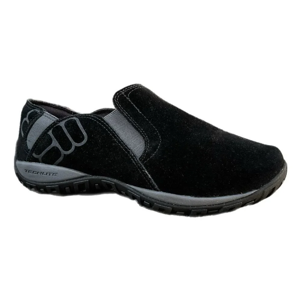 Columbia Techlite black suede leather Pull-On Shoes loafers comfort walking 11